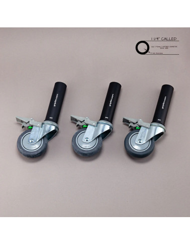 Grip film - Set de 3 Starter Pins Ø42 mm avec Roues Pivotantes Ø100 mm et Vis Inox – Charge 100 kg - Outillages et Accessoires C