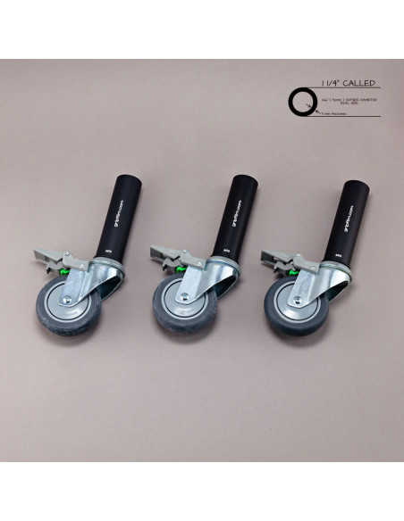 Grip film - Set de 3 Starter Pins Ø42 mm avec Roues Pivotantes Ø100 mm et Vis Inox – Charge 100 kg - Outillages et Accessoires C