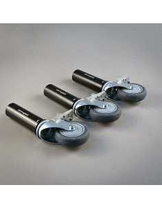 Grip film - Set de 3 Starter Pins Ø48,3 mm avec Roues Pivotantes Ø100 mm et Vis Inox – Charge 100 kg - Outillages et Accessoires 2