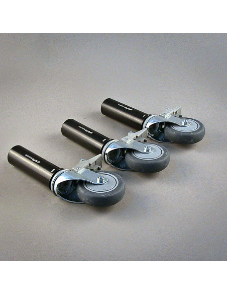 Grip film - Set de 3 Starter Pins Ø48,3 mm avec Roues Pivotantes Ø100 mm et Vis Inox – Charge 100 kg - Outillages et Accessoires