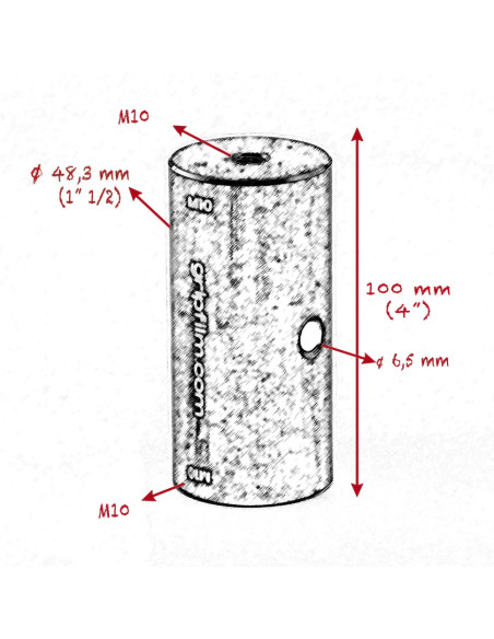 Grip film - M10 - M10 STARTER PIN 48.3mm (1" 1/2 ) SET - Outillages et Accessoires Caméra - Camera & Video