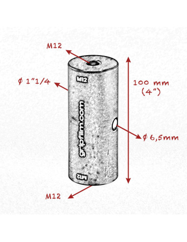 Grip film - M12 - M12 STARTER PIN 1" 1/4 (CALLED) 42mm SET - Outillages et Accessoires Caméra - Camera & Video