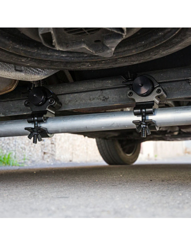 Grip film - Set de 2 Starter Pins Ø48,3 mm – Double Filetage M12, Aluminium Noir Anodisé - Outillages et Accessoires Caméra - Ca