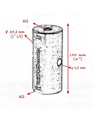 Grip film - M12 - M12 STARTER PIN 48.3mm ( 1" 1/2 ) SET - Outillages et Accessoires Caméra - Camera & Video