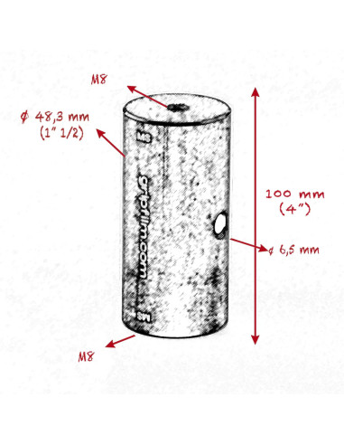 Grip film - M8 - M8 STARTER PIN 48.3mm ( 1" 1/2 ) SET - Outillages et Accessoires Caméra - Camera & Video