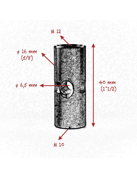 Grip film - M10 - M12 STARTER PIN 16mm ( 5/8" ) 40mm ( 1" 57 ) LENGTH SET - Outillages et Accessoires Caméra - Camera & Video