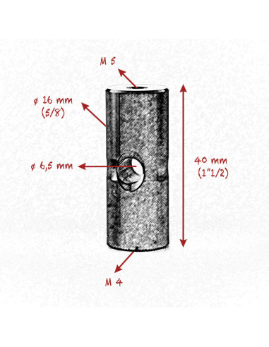 Grip film  - Kit de 4 Starter Pins 16 mm (5/8") – Filetages M4 & M5 + vis pointeaux inox - Outillages et Accessoires Caméra - Ca