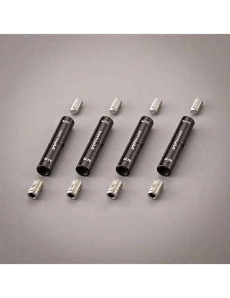 Grip film  - Kit de 4 Starter Pins 16 mm (5/8") – Longueur 80 mm – Filetages M10 & M12 + vis pointeaux inox - Outillages et Acce