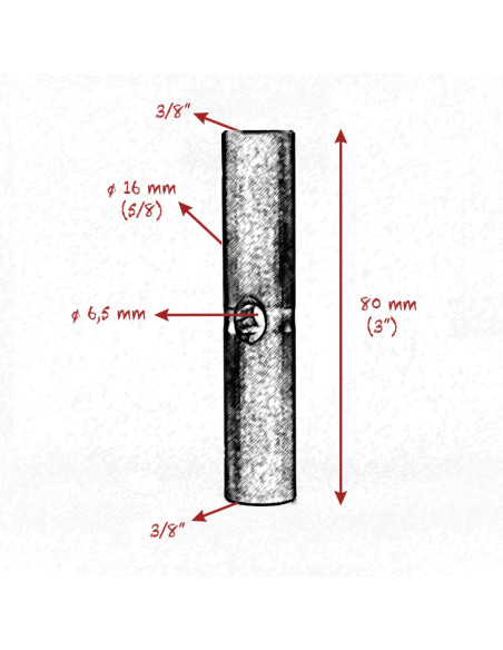 Grip film - 3/8 - 3/8 STARTER PIN 16mm ( 5/8" ) 80mm ( 3" 14 ) LENGTH SET  - Outillages et Accessoires Caméra - Camera & Video