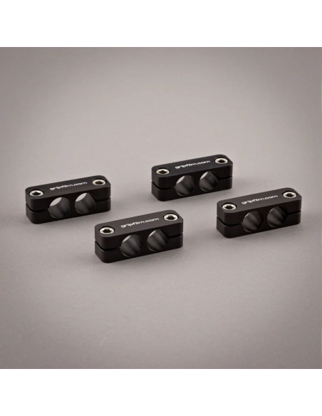Grip film  - Set de Colliers Parallèles 16 mm (5/8") – Aluminium Anodisé Noir - Outillages et Accessoires Caméra - Caméra