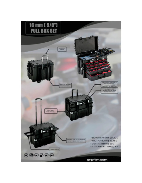 Grip film - 16mm ( 5/8" ) RIGGING KIT - Outillages et Accessoires Caméra - Camera & Video