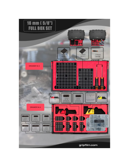 Grip film  - Kit Complet de Rigging 16 mm (5/8") – Précision & Fixation Grip Pro - Outillages et Accessoires Caméra - Caméra