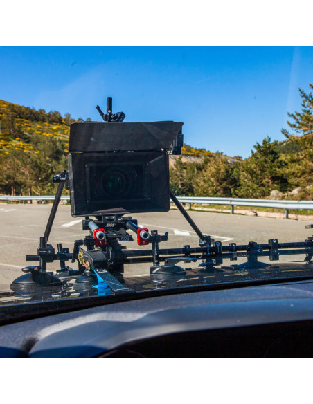 Grip film  - Set de 2 Colliers Articulés 16 mm (5/8") vers 19 mm (Rod Caméra) + Leviers de Serrage M6 – Bicolore - Outillages et