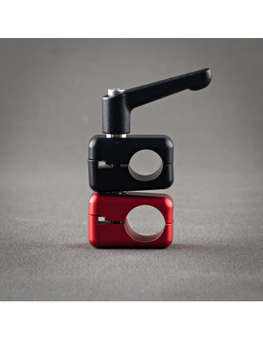 Grip film  - Set de 2 Colliers Articulés 16 mm (5/8") vers 19 mm (Rod Caméra) + Leviers de Serrage M6 – Bicolore - Outillages et