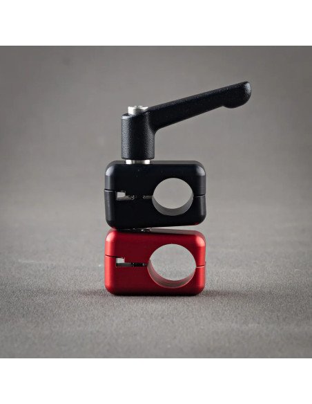 Grip film  - Set de 2 Colliers Articulés 16 mm (5/8") vers 19 mm (Rod Caméra) + Leviers de Serrage M6 – Bicolore - Outillages et