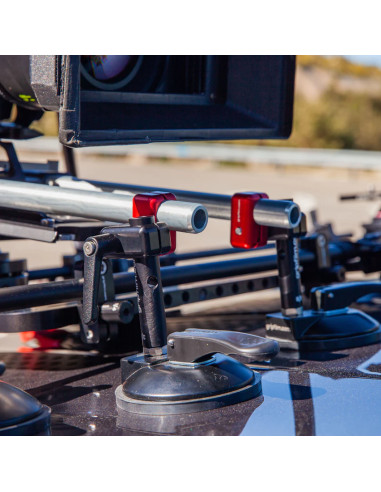 Grip film  - Set de 2 Colliers Articulés 16 mm (5/8") vers 19 mm (Rod Caméra) + Leviers de Serrage M6 – Bicolore - Outillages et