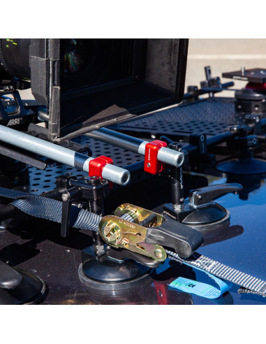 Grip film  - Set de 2 Colliers Articulés 16 mm (5/8") vers 19 mm (Rod Caméra) + Leviers de Serrage M6 – Bicolore - Outillages et