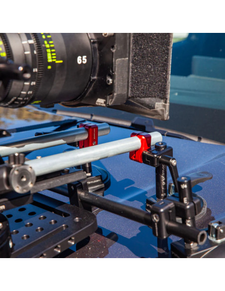 Grip film  - Set de 2 Colliers Articulés 16 mm (5/8") vers 19 mm (Rod Caméra) + Leviers de Serrage M6 – Bicolore - Outillages et