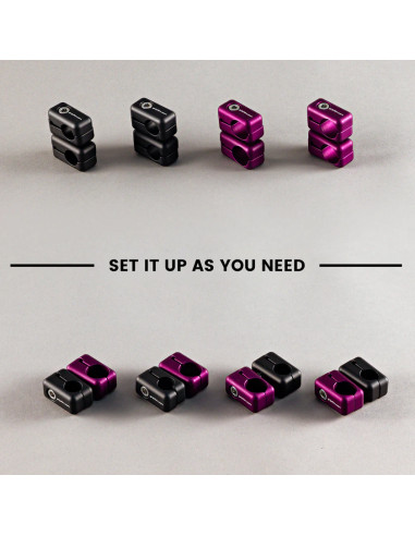 Grip film - 16mm - 20mm SWIVEL CLAMP SET - BLACK-TEK SUCTION CUPS - Outillages et Accessoires Caméra - Camera & Video