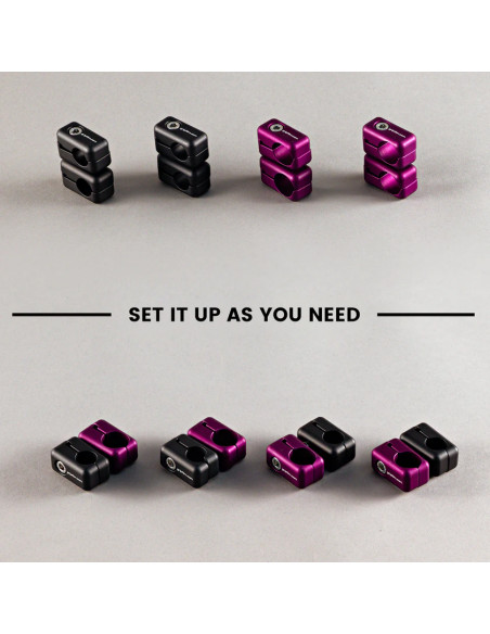 Grip film - 16mm - 20mm SWIVEL CLAMP SET - BLACK-TEK SUCTION CUPS - Outillages et Accessoires Caméra - Camera & Video