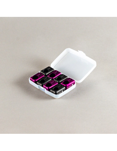 Grip film  - Set de Colliers Articulés 16 mm – 20 mm pour Ventouses Black-Tek + Visserie Inox – Boîte de 8 paires - Outillages e