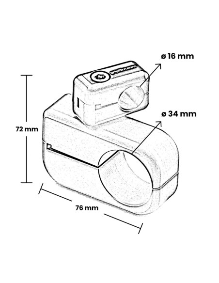 Grip film - 16mm - 34mm SWIVEL CLAMP SET  - Outillages et Accessoires Caméra - Camera & Video