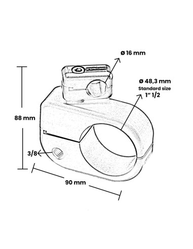 Grip film  - Kit de Colliers Pivotants 16mm - 48.3mm (1"1/2) - Outillages et Accessoires Caméra - Caméra