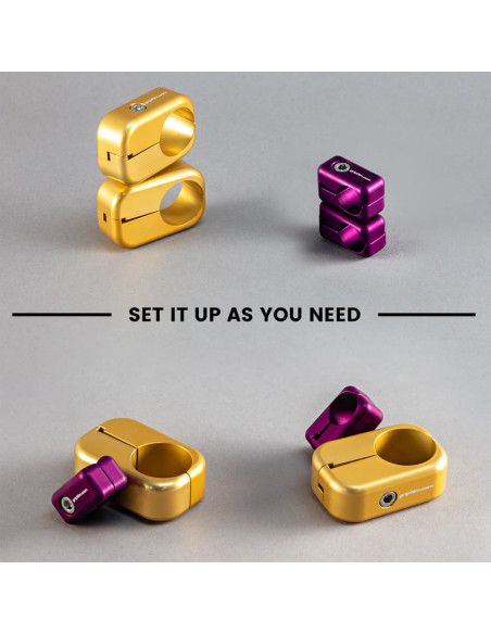 Grip film - 20mm - 34mm SWIVEL CLAMP SET - BLACK TEK SUCTION CUPS - Outillages et Accessoires Caméra - Camera & Video