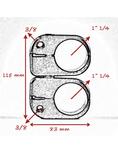 Grip film  - Collier Pivotant 42mm (1"1/4) avec Filetage 3/8" - Outillages et Accessoires Caméra - Caméra