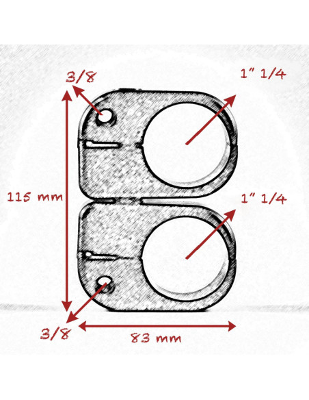 Grip film  - Collier Pivotant 42mm (1"1/4) avec Filetage 3/8" - Outillages et Accessoires Caméra - Caméra