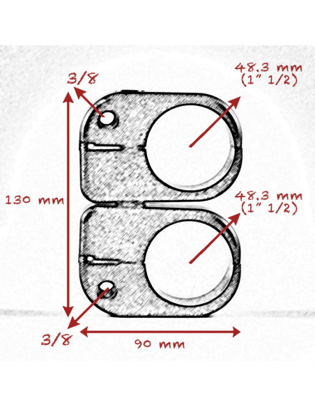 Grip film  - Collier Pivotant 48.3mm (1"1/2) avec Filetage 3/8" - Outillages et Accessoires Caméra - Caméra