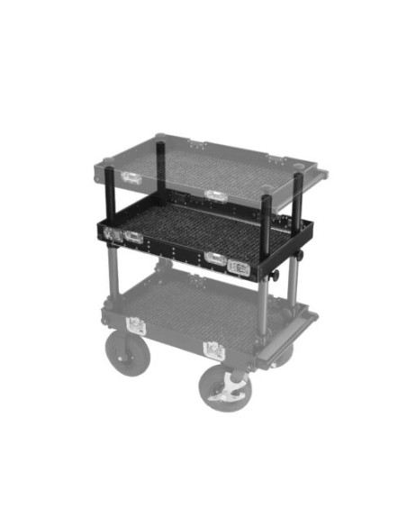 Filmcart - Étagère Centrale Double Plus pour Roulante Smartone Micro – Fixation par Clamp