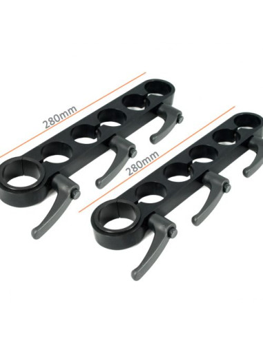 Filmcart - Kit Support Bol 150 mm avec Barre Ø35 mm et Poignées Longues 280 mm