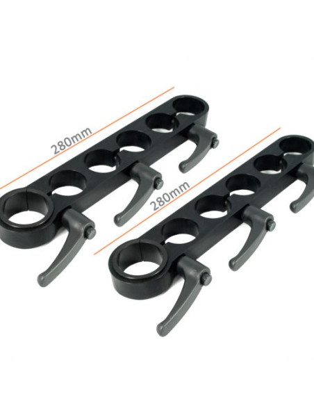 Filmcart - Kit Support Bol 150 mm avec Barre Ø35 mm et Poignées Longues 280 mm