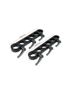 Filmcart - Lot de 2 Poignées Longues 280 mm – Fixation pour Tube Ø35 mm sur Roulante Caméra