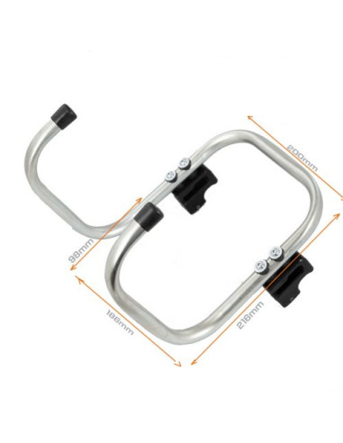 Filmcart - Crochet Double Large en Acier avec 2x Fixations Rapides – Pour Roulante Caméra