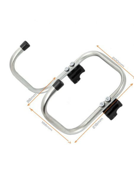 Filmcart - Crochet Double Large en Acier avec 2x Fixations Rapides – Pour Roulante Caméra