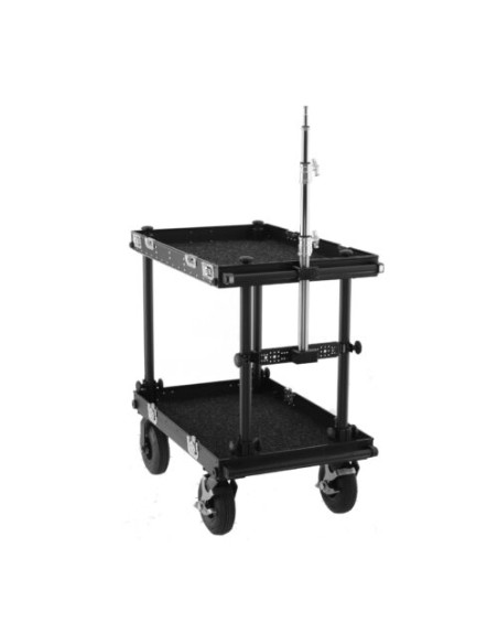 Filmcart - Tube Télescopique 3 Sections avec Baby Pin 5/8″ – Court – Pour Montage Moniteur ou Éclairage