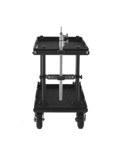 Filmcart - Tube Télescopique 3 Sections avec Baby Pin 5/8″ – Moyen – Support Moniteur / Éclairage pour Roulante