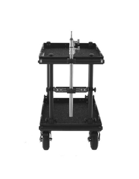 Filmcart - Tube Télescopique 3 Sections avec Baby Pin 5/8″ – Moyen – Support Moniteur / Éclairage pour Roulante