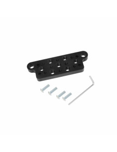 Filmcart - Plaque Aluminium avec Trous Taraudés – Filetages 3/8" et 1/4" pour Accessoires