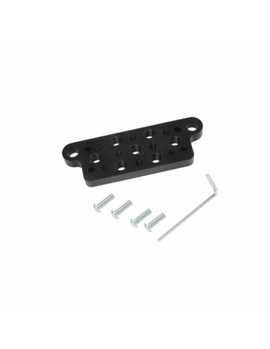 Filmcart - Plaque Aluminium avec Trous Taraudés – Filetages 3/8" et 1/4" pour Accessoires