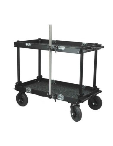 Filmcart - Aluminum plate set with manfrotto super clamp +2x Quick clamp with threaded hole and adapter 3/8" to 1/4"