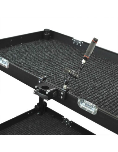 Filmcart - Aluminum plate set with 35mm pipe holder +2x Quick clamp with threaded hole and adapter 3/8" to 1/4"