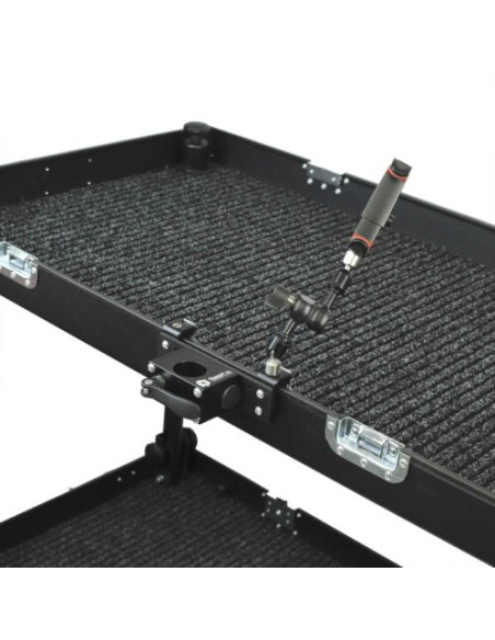 Filmcart - Aluminum plate set with 35mm pipe holder +2x Quick clamp with threaded hole and adapter 3/8" to 1/4"