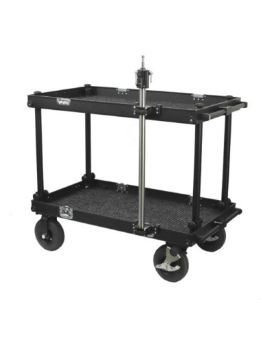 Filmcart - Aluminum plate set with 35mm pipe holder +2x Quick clamp with threaded hole and adapter 3/8" to 1/4"