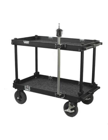 Filmcart - Aluminum plate set with 35mm pipe holder +2x Quick clamp with threaded hole and adapter 3/8" to 1/4"