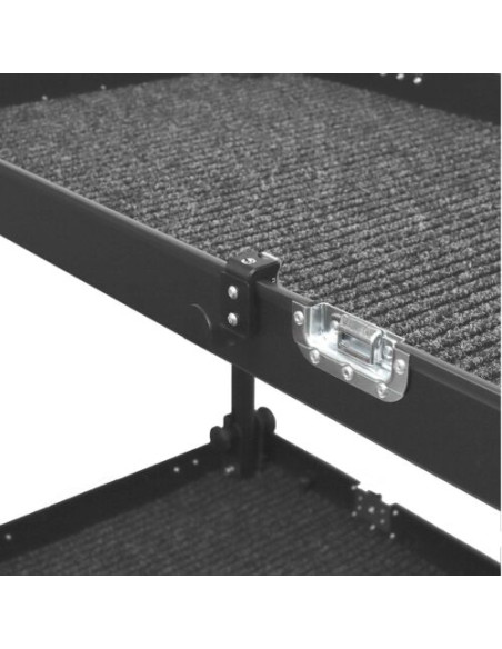 Filmcart - Steel Single small flat black hook + Quick clamp with threaded hole and adapter 3/8" to 1/4"