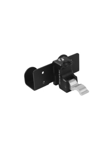 Filmcart - Steel Double small flat black hook + Quick clamp with threaded hole and adapter 3/8" to 1/4"
