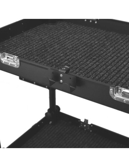 Filmcart - Steel Double small flat black hook + Quick clamp with threaded hole and adapter 3/8" to 1/4"